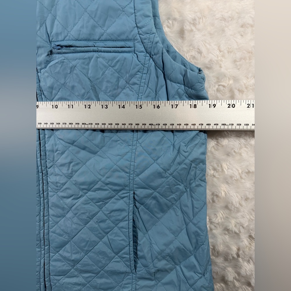 Sigrid‎ Olson Womens Lite Blue Hooded Quilted Vest - Picture 5 of 13
